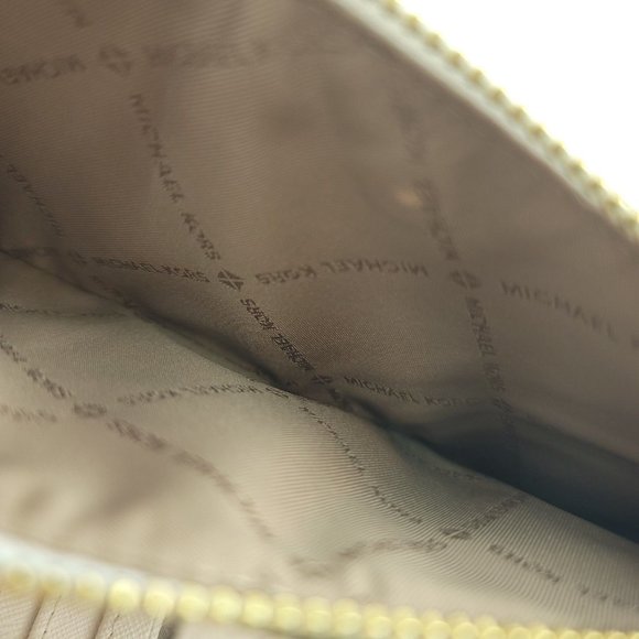 Michael Kors Womens Ivory White Leather Detachable Strap Wristlet Wallet - Picture 5 of 14